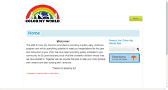 Desktop Screenshot of colormyworldchildcare.com