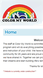 Mobile Screenshot of colormyworldchildcare.com