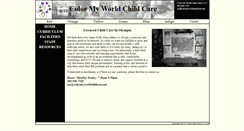 Desktop Screenshot of colormyworldchildcare.net