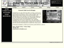Tablet Screenshot of colormyworldchildcare.net